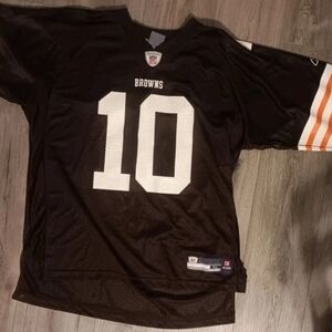Cleveland Browns #10 Brady Quinn Nfl Authentic Jersey. Reebok Mens XL